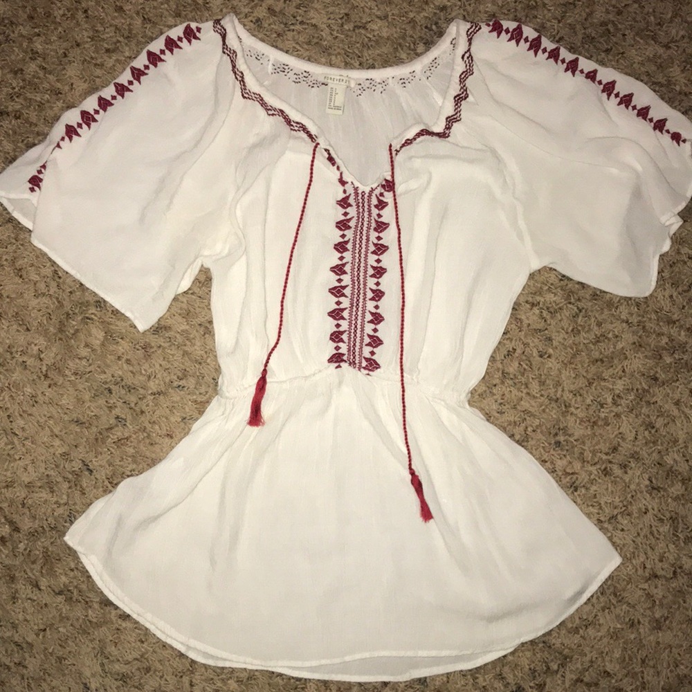 Boho Peasant Top